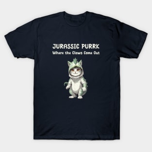 Cat in dinosaur costume - Cat parody T-Shirt